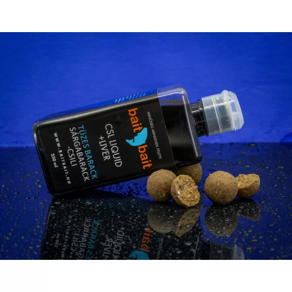 BaitBait Tüzes Barack CSL + Liver Locsoló 250ml