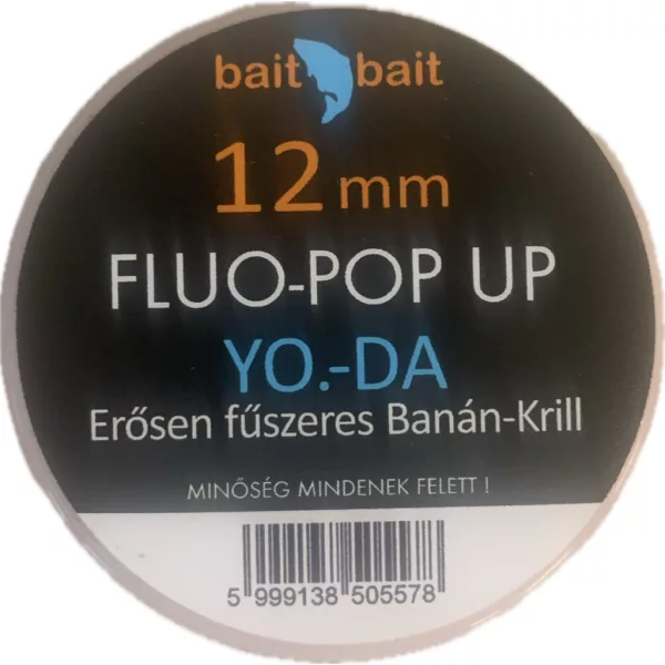 BaitBait Yoda Fluo Pop Up Bojli 12mm 30gr