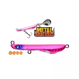   BlueBlue Metal Shalldus 8 4cm 8gr #11 Fanny Pink Zebra Vobler