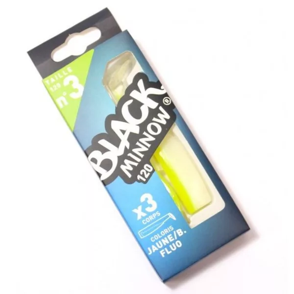 FIIISH 3 komada tijela 120mm - Blanc/Jaune boja Plastična varalica