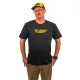 Black Cat Logo Black T-Shirt Majica 3XL
