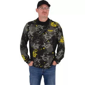 Black Cat Performance Sun Top Hosszú Ujjú UV Póló 3XL