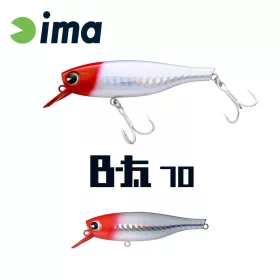 Ima B-Fat 70S 7cm 8gr 201 Red Head Wobbler