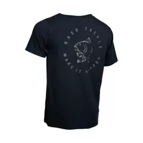 Nash Make It Happen Carp Logo T Shirt Crna Majica 3XL