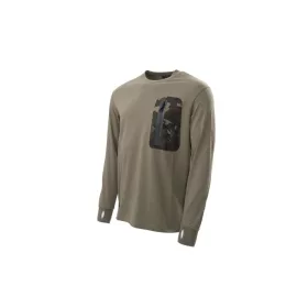   Nash Zero Tolerance ZT HD Long Sleeve Zöld Hosszú Ujjú Póló S