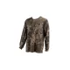 Nash ZT Lite Luxe Long Sleeve T Shirt Camo Hosszú Ujjú Póló M