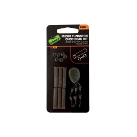   Fox EDGES™ Micro Chod Bead Kit - Trans Khaki Set gumenih perli