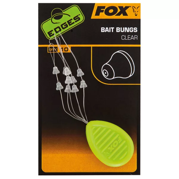 Fox EDGES™ Bait Bungs Clear Stoper za mamac