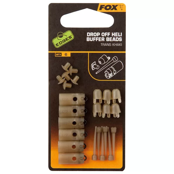 Fox Edges™ Drop Off Heli Buffer Beads Gumene perle