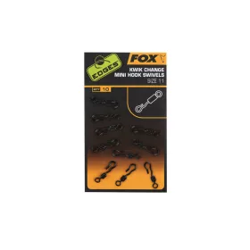 Fox Edges Kwik Change Mini Hook Swivels Okretni spoj 10 kom