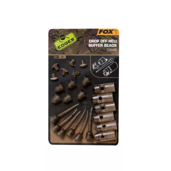 Fox EDGES™ Camo Drop Off Heli Buffer Bead Kit Camo Drop Off Heli Buffer Bead Kit x 6 Graničnik