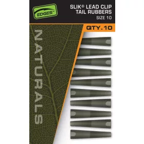 Fox Edges Naturals 10 Lead Clip Tail Rubber Gumena čahura