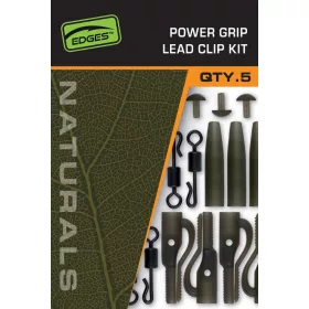 Fox Edges Naturals Power Grip Lead Clip Set