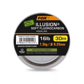   Fox Illusion Soft Naturals Green Fluorocarbon Predvez 0,35 mm 30 m