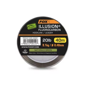   Fox Illusion Naturals Green Fluorocarbon Predvez 0,40 mm 40 m