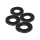Fox Black Label Leather Washers Kožne podloške 4 kom
