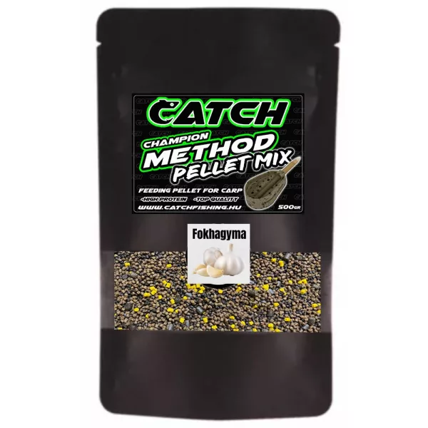 Catch Champion Fokhagyma Method Pellet Mix 500gr