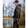 Fox LW Crno-camo Split Zip Hoody Pulover s kapuljačom na patentni zatvarač M