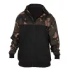 Fox LW Crno-camo Split Zip Hoody Pulover s kapuljačom na patentni zatvarač XL