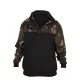 Fox LW Crno-camo Split Zip Hoody Pulover s kapuljačom na patentni zatvarač 2XL
