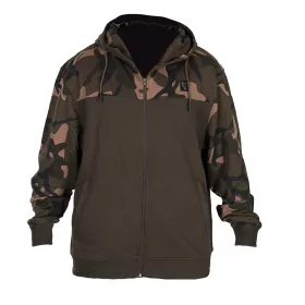   Fox LW Kaki-camo Split Zip Hoody Pulover s kapuljačom na patentni zatvarač S