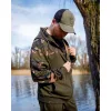 Fox LW Kaki-camo Split Zip Hoody Pulover s kapuljačom na patentni zatvarač L