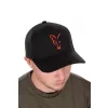Fox Collection Crno-narančasta bejzbolska kapa