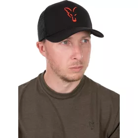 Fox Collection Trucker Cap Crno-Narančasta Baseball Kapa