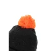 Fox Collection Bobble Hat Crno-narančasta kapa s cofom