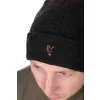 Fox Collection Bobble Hat Crno-narančasta kapa s cofom