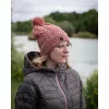 Fox Womens Knitted Bobble Ženska kapa s cofom