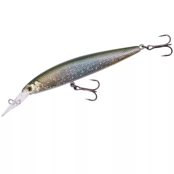 Major Craft Ceana Jerkbait 90SPM Middle 9cm 11gr #002 Green Back Silver Plutajući Wobbler
