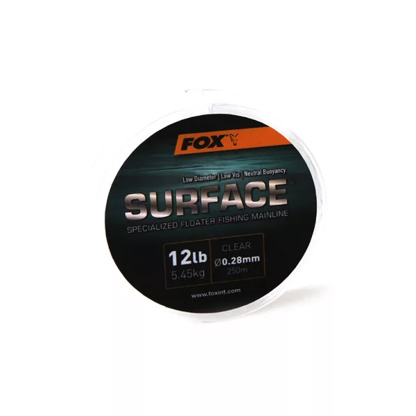 Fox Surface™ Floater Mainline - Clear 12lb/0.28mm Monofilna struna
