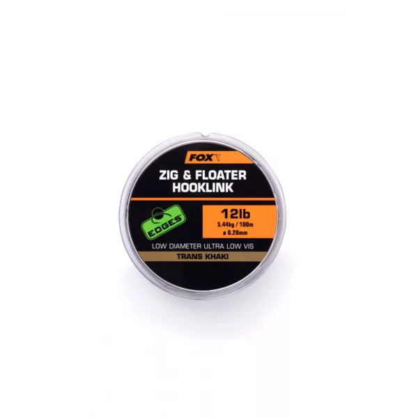 Fox EDGES™ Zig & Floater Hooklink 12lb - 0.28mm x100m Monofilamentna struna