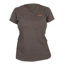 Fox WC V Neck T-Shirt Zeleno-Ljubičasta Ženska Majica S