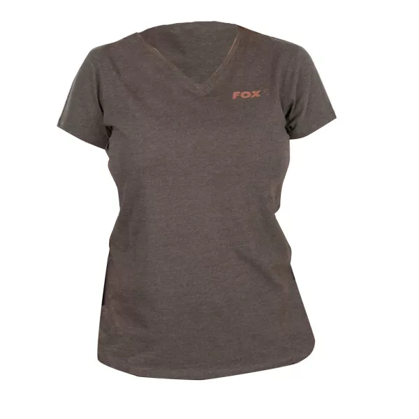 Fox WC V Neck T-Shirt Zeleno-Ljubičasta Ženska Majica S
