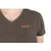 Fox WC V Neck T-Shirt Zeleno-Ljubičasta Ženska Majica S