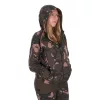 Fox Womens Zipped Camo Hoodie Női Kapucnis Pulóver XL