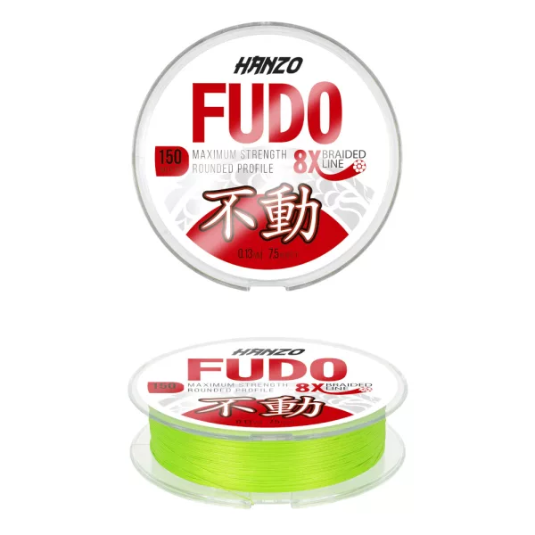 Hanzo Fudo Fluo Sárga 0,15mm 150m Fonott Főzsinór
