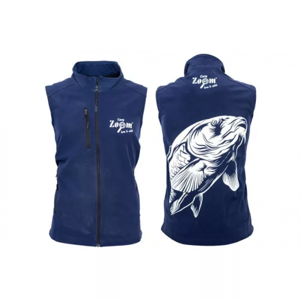 Carp Zoom CZ Muški softshell prsluk, S, tamnoplava