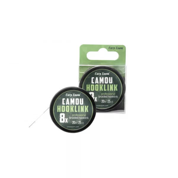 Carp Zoom Camou 8X Maskirna 20m 25lb Pletena Predvez