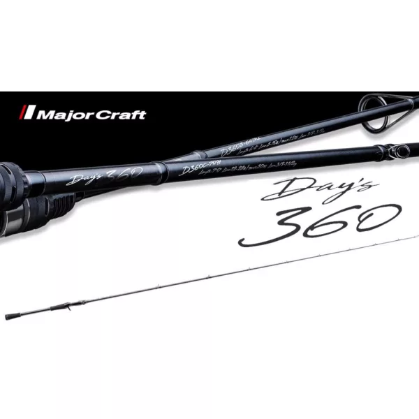 Major Craft Days 360 D360C-66M Baitcast R-Fast 1,98m 7-28gr 2 Részes Casting Pergető Bot