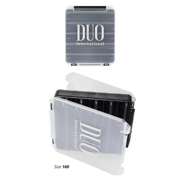 Duo Reverse Lure Case 160 20,6x17x4,4cm Pearl Black/Gold Logo Kutija za mamce