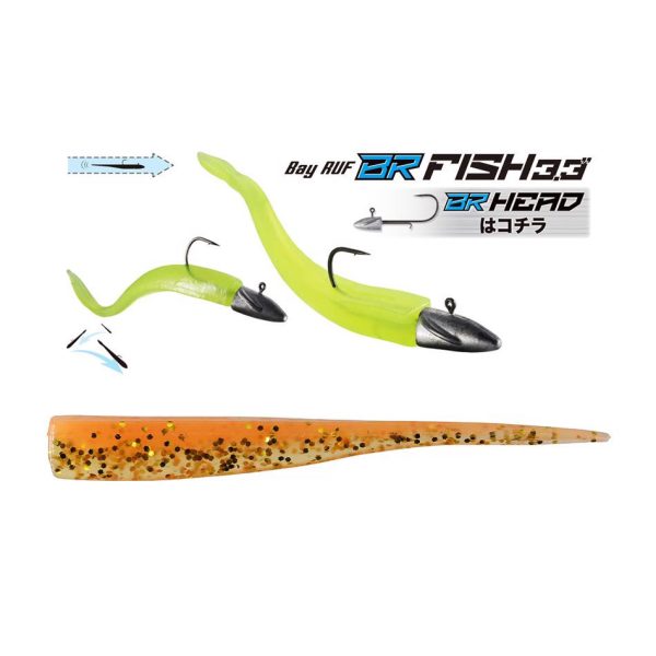 Duo Bayruf BR Fish 8,4cm S040 Orange Gold Plastični Mamac 7kom