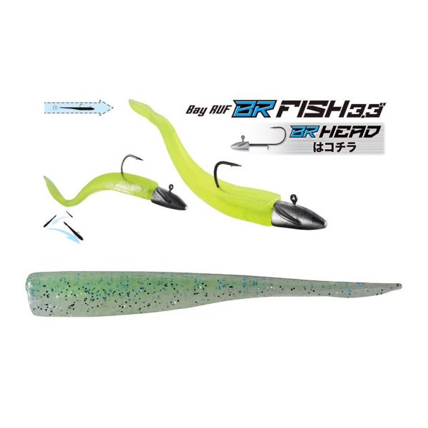 Duo Bayruf BR Fish 8,4cm S045 Kibinago Green Plastični Mamac 7kom