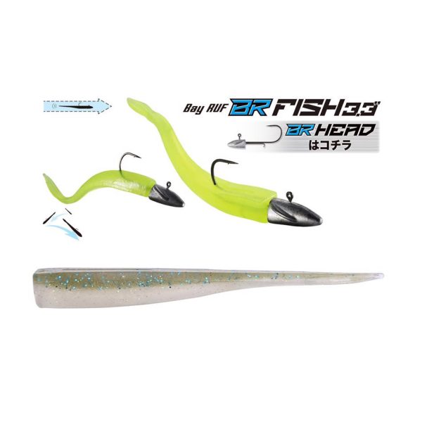 Duo Bayruf BR Fish 8,4cm F103 Electric Olive Plastični Mamac 7kom