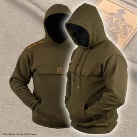 Vass-Tex Culture Fishing Khaki Green Kapucnis Pulóver M