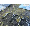 Sasame Chinu Black Nickel 2 Lapkás, Szakállas Pontyozó Horog 16db