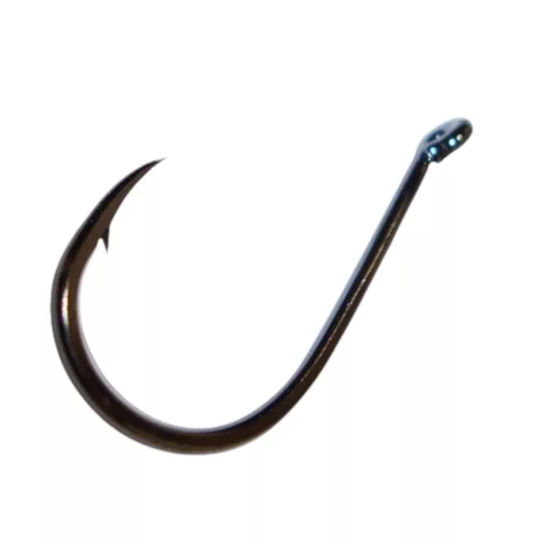 Sasame Chinu Ringed Black Nickel 4 Füles, Szakállas Pontyozó Horog 15db