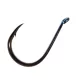 Sasame Chinu Ringed Black Nickel 4 Füles, Szakállas Pontyozó Horog 15db